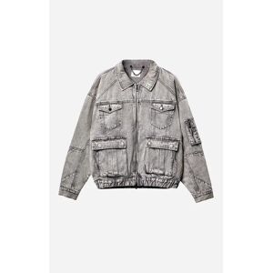 Only The Blind - Silver Rock Denim Jacket - Size: XS - Silver - Size: XS