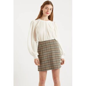 Louche Aubin Wexford Check Mini Skirt brown 10 Female