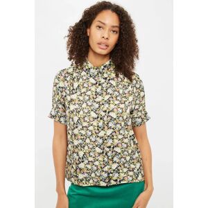 Louche Barclay Petal Parade Print Short Sleeve Blouse green 10 Female