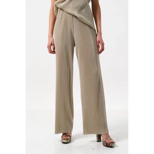 Louche Clothide Pleated Wide Leg Trousers - Stone red 8 Female