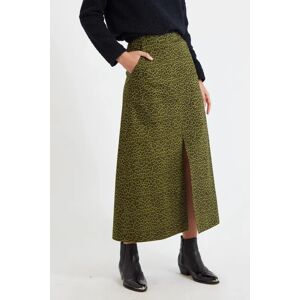 Louche Custer Animal Print Maxi Skirt green 16 Female