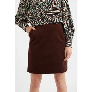 Louche Dylan Babycord Mini Skirt - Chocolate black 16 Female