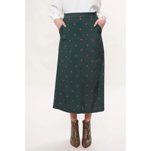 Louche Edie Ladybird Print Midi Skirt green 16 Female