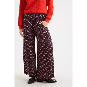 Louche Foster Retro Dots Print Jersey Trouser black 14 Female