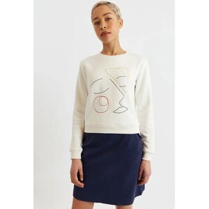 Louche Jan Facetime Embroidered Sweatshirt - Off White White 12 Female