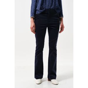 Louche Jayelyn Babycord Flared Trouser - Navy red 16 Female