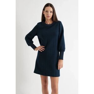 Louche Jessika Plait Mini Dress in Navy blue 8 Female