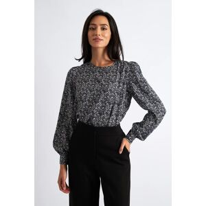 Louche Lima Micro Flower Blouse Navy blue 10 Female