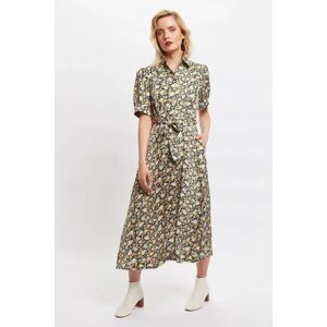 Louche Melia Petal Parade Print Short Sleeve Midi Tea Dress 14 Female