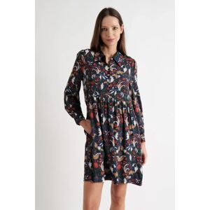 Louche Melly Arts & Crafts Print Long Sleeve Mini Dress red 12 Female