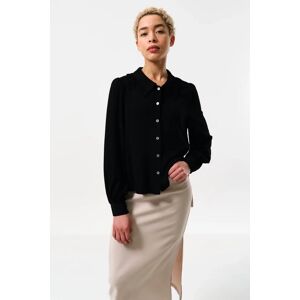 Louche Padma Long Sleeve Shirt in Black Black 10 Female