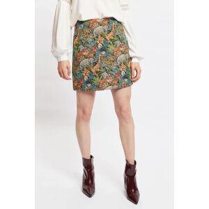 Louche Aubin Jungle Folk Jacquard Mini Skirt green 8 Female