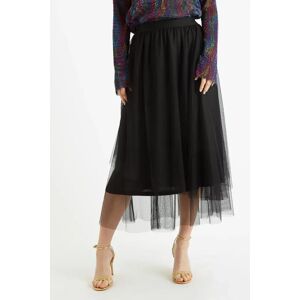 Louche Bertin Tulle Midi Skirt black 16 Female