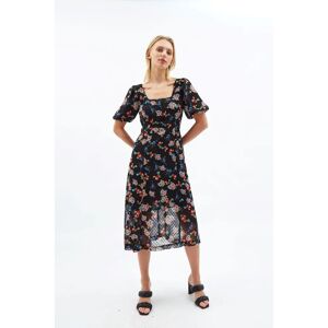 Louche Nadine Carpathian Florals Print Midi Dress Floral 14 Female