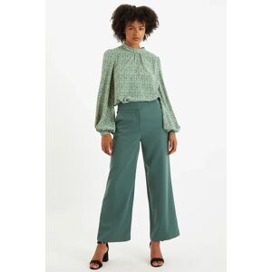 Louche Elina Straight Leg Trouser Dark Green green 10 Female