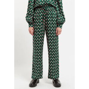 Louche Emmanuella Retro Cubes Print Pyjama Style Trouser green 16 Female