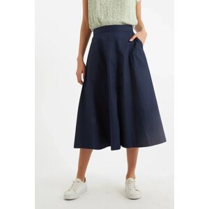 Louche Francoise Poplin Midi Skirt blue 8 Female