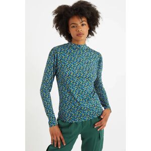 Louche Gilly Bubble Pop Long Sleeve Jersey Top blue 14 Female