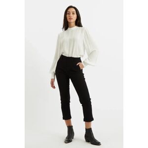 Louche Jaylo Slim Fit Cropped Trouser - Black Black 12 Female