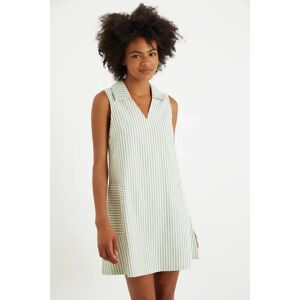 Louche Jerrika Sail Stripe A Line Mini Dress Green green 8 Female