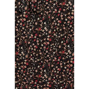 Louche Leonie Wax Flower Long Sleeve Midi Shirtdress black 16 Female