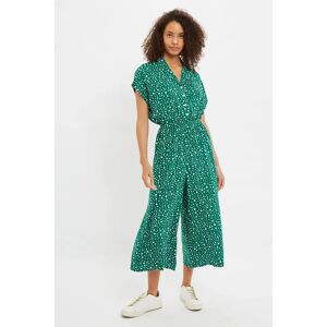 Louche Mafalda Spot It Print Short Sleeve Jumpsuit green 12 Female