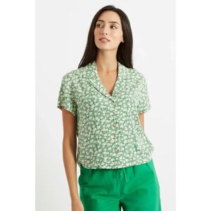 Louche Marika Periwinkle Resort Shirt green 12 Female