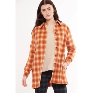 Louche Meriam Check Shacket - Rust Rust 14 Female