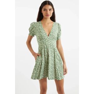 Louche Merle Periwinkle V-Neck Mini Dress green 10 Female