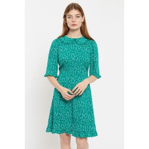 Louche Myfanway Naive Ditsy Print Mini Dress green 14 Female