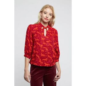 Louche Manuelle Horses Print Blouse Red red 10 Female