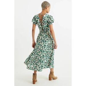 Louche Romola Arizona Laced Back Midi Dress green 12 Female