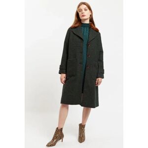 Louche Roksana Cottage Check Faux Fur Collared Coat red 10 Female