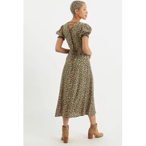 Louche Romola Santa Fe Floral Laced Back Midi Dress Floral 12 Female