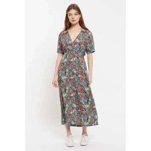 Louche Sakani Floret Print Mini Short Sleeve Dress 14 Female