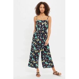 Louche Sikke Pond Print Strappy Jumpsuit black 14 Female