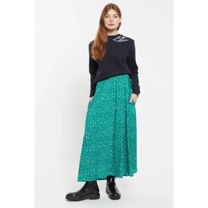 Louche Siri Naive Ditsy Print Midi Skirt green 10 Female
