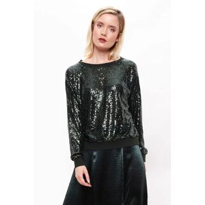 Louche Ulla Sequin Sweatshirt - Green green 10 Female