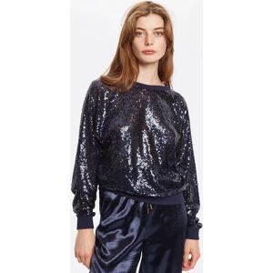 Louche Ulla Sequin Sweatshirt - Navy Navy 12 Female