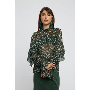 Louche Zoelie Deco Floral Blouse Green green 8 Female