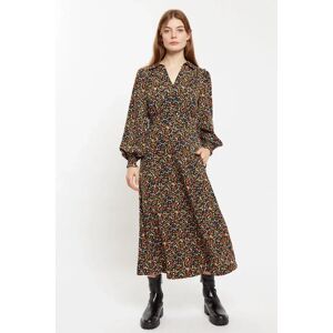 Louche Jussi Dippy Ditsy Print Midi Shirt Dress 8 Female