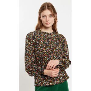 Louche Lima Dippy Ditsy Print Long Sleeve Blouse 16 Female