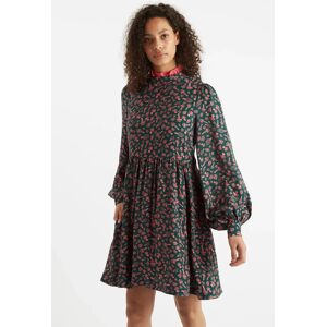 Louche Zura Mushroom Magic Print Long Sleeve Mini Dress 10 Female