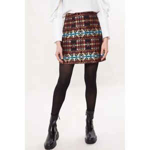 Louche Aubin Aztec Woven Jacquard Mini Skirt 16 Female