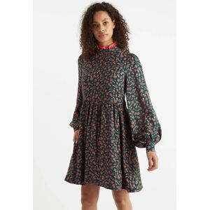 Louche Zura Mushroom Magic Print Long Sleeve Mini Dress 16 Female