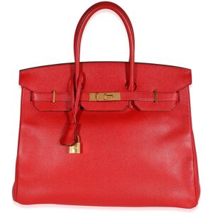 Hermes Rouge Casaque Epsom Birkin 35 GHW