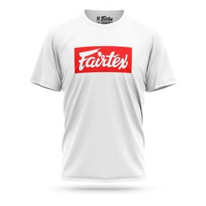 TST149 Fairtex Supreme White-Red T-Shirt - White