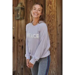 Spiritual Gangster Peace Old School Pullover L Purple