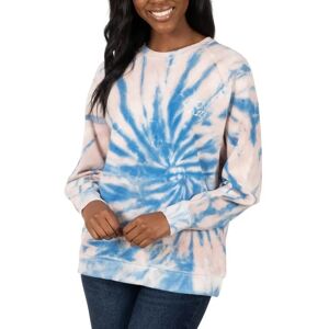 Ivory Ella Cotton Candy Tie Dye Crew Neck Sweater L Blue