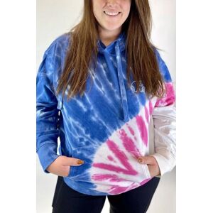 Ivory Ella Midnight Burst Tie Dye Hoodie Size: M Colour: Blue